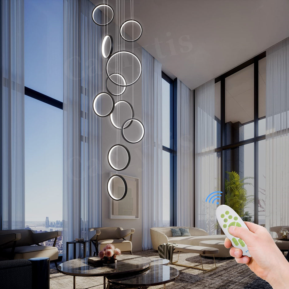 Loft Chandelier Modern Lighting Dining Room & Staircase Lighting Fixtures