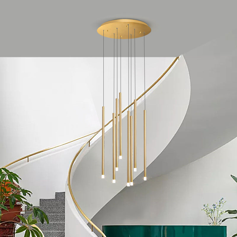 Villa Light Luxury Living Room Floor & Staircase Lamp