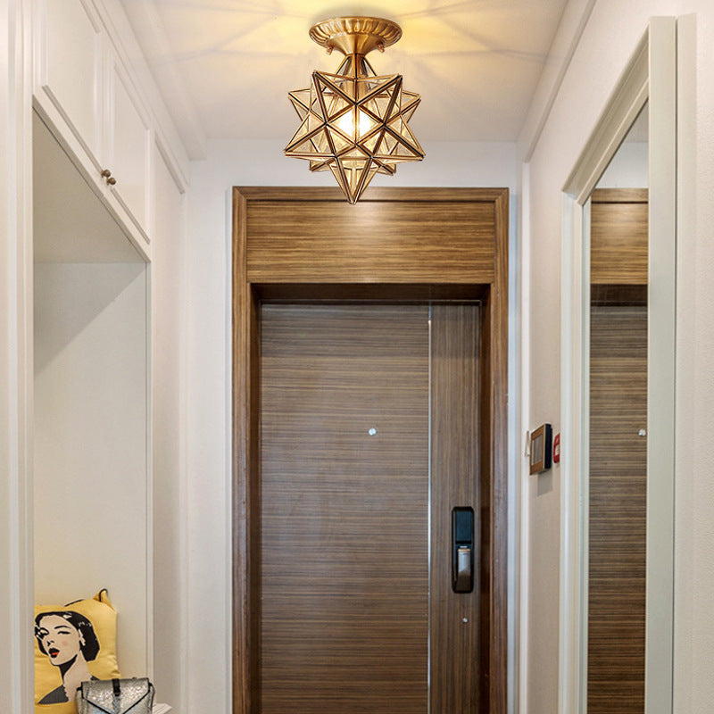 Minimalist Creative Pure Copper Ceiling Lamp