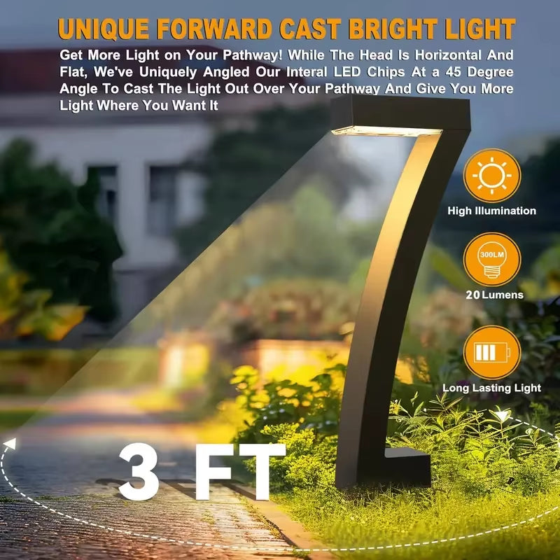 4/8Pcs 6Pcs Solar Pathway Lights Outdoo IP65 Waterproof Lawn Light Solar Landscape Lighting Walkway Patio Driveway Yard Decor