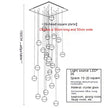 Meteor Shower Crystal Bubble Chandelier Villa Stair