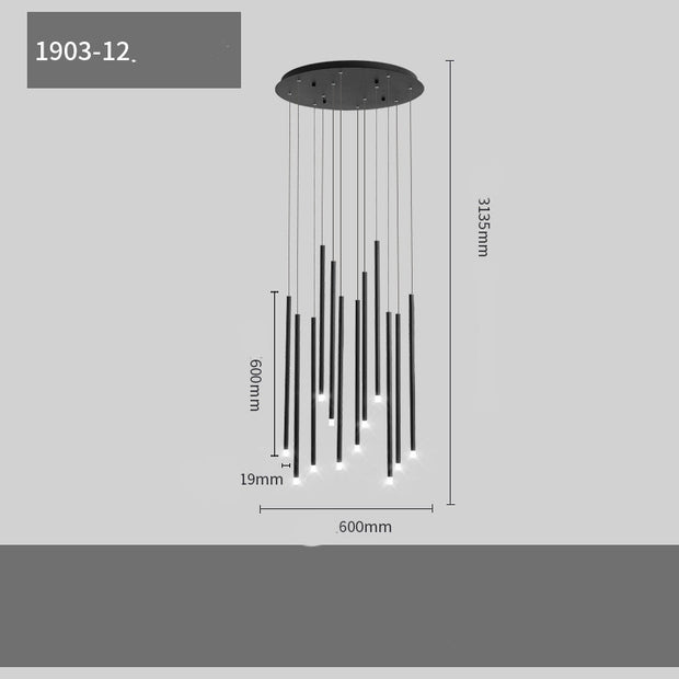 Villa Light Luxury Living Room Floor & Staircase Lamp