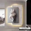 Three-Dimensional Relief Corridor Hanging Art with LED Ambient Light for Living Room Decor
