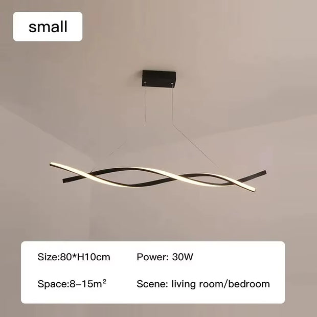 Contemporary Glass Pendant LED Lighting for Living and Dining Spaces