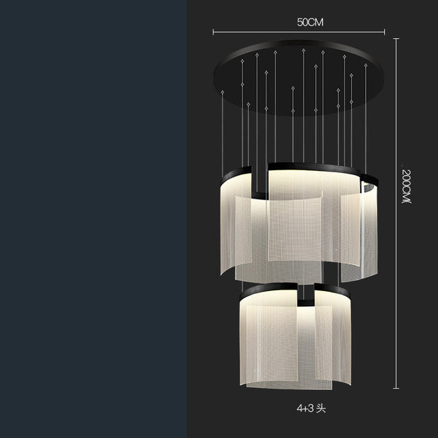 Villa Duplex Large Chandelier Living Room & Staircase