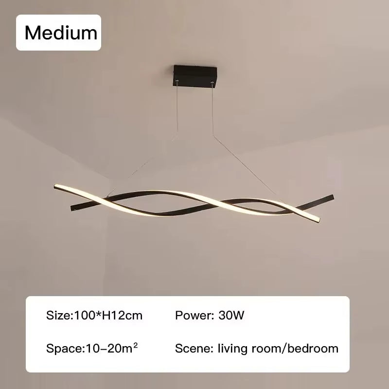 Contemporary Glass Pendant LED Lighting for Living and Dining Spaces