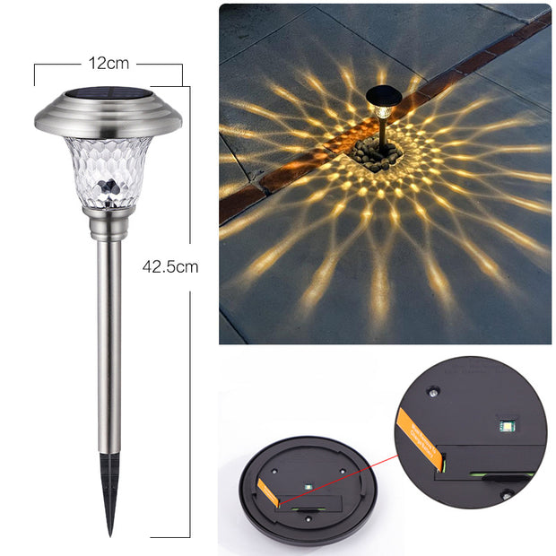 Outdoor Waterproof Stainless Steel Glass Led Garden Landscape