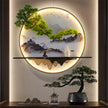 APRIL Modern LED Wall Picture Light - Elegant Chinese Landscape Mural Sconce for Home, Bedroom, and Study