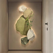 3D Stone Mural LED Wall Lamp - Elegant Night Light for Living Room, Study, and Office Decor