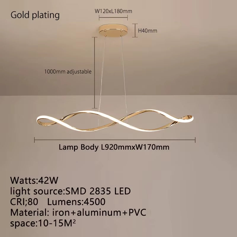 Contemporary Glass Pendant LED Lighting for Living and Dining Spaces