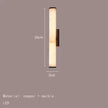 Luxury Cylindrical Natural Marble LED Wall Sconces - Elegant Art Deco Lighting for Dining Rooms and Bedrooms