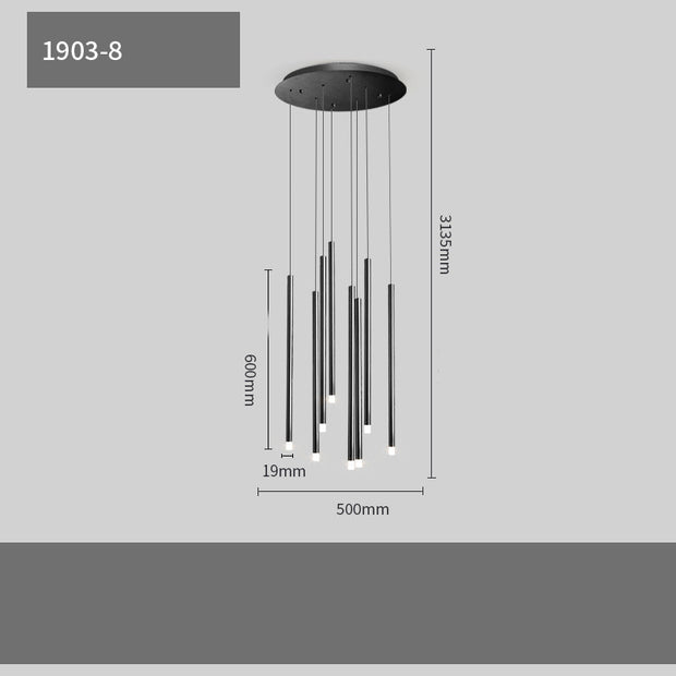 Villa Light Luxury Living Room Floor & Staircase Lamp