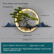 APRIL Modern LED Wall Picture Light - Elegant Chinese Landscape Mural Sconce for Home, Bedroom, and Study