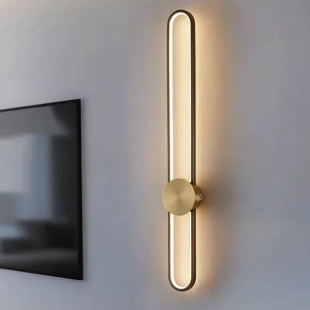 Illuminate Your Space with the Modern Gold Sconce LED Long Wall Light - Perfect for Bedrooms and Living Rooms!