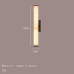 Luxury Cylindrical Natural Marble LED Wall Sconces - Elegant Art Deco Lighting for Dining Rooms and Bedrooms