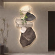 3D Stone Mural LED Wall Lamp - Elegant Night Light for Living Room, Study, and Office Decor