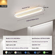 Modern Minimalist LED Strip Bedroom Cloakroom Ceiling Lamp