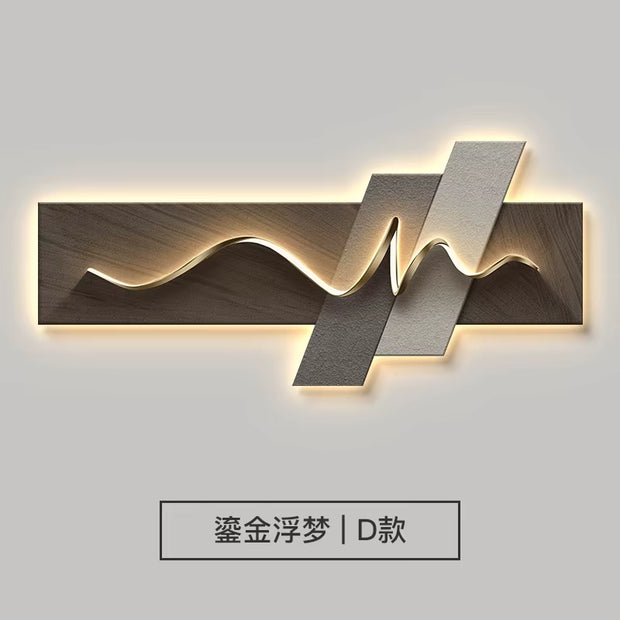 Modern Minimalist LED Ambient Light Painting for Luxury Living Room Decor