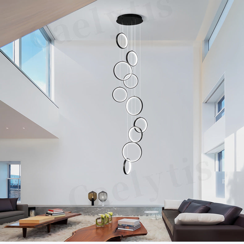 Loft Chandelier Modern Lighting Dining Room & Staircase Lighting Fixtures