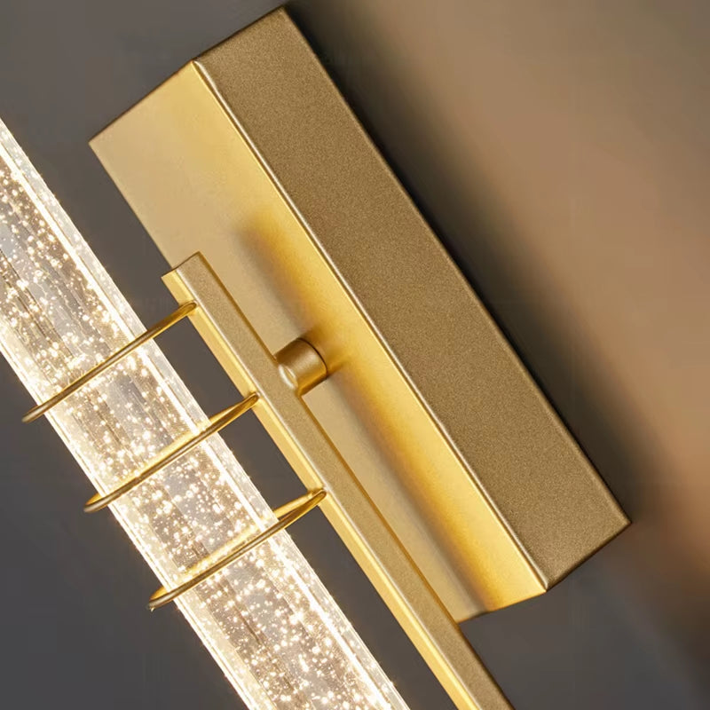 Stylish Modern Bubble Crystal Wall Sconces - Elegant Indoor Lighting for Living Room, Bedroom, and Study