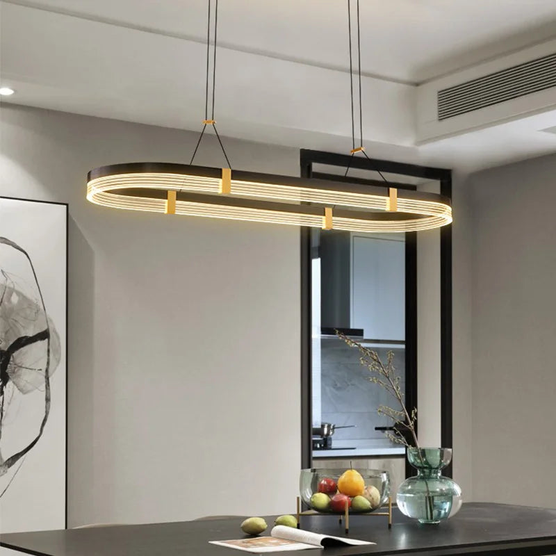 Restaurant lamp creative personality designer art bar dining room light modern minimalist kitchen long dining table chandelier