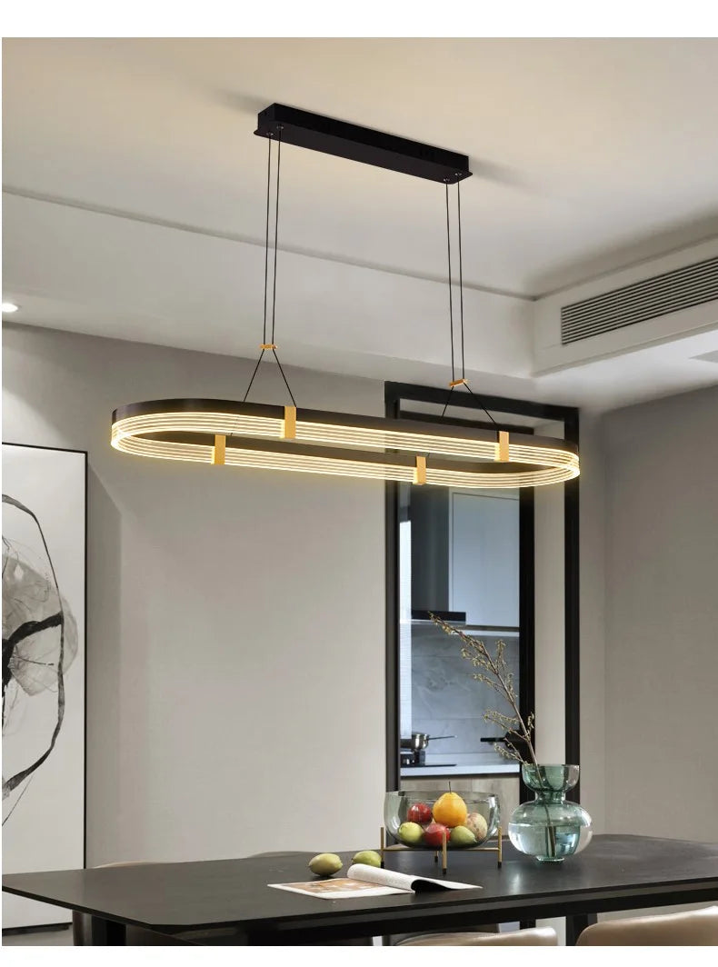 Restaurant lamp creative personality designer art bar dining room light modern minimalist kitchen long dining table chandelier