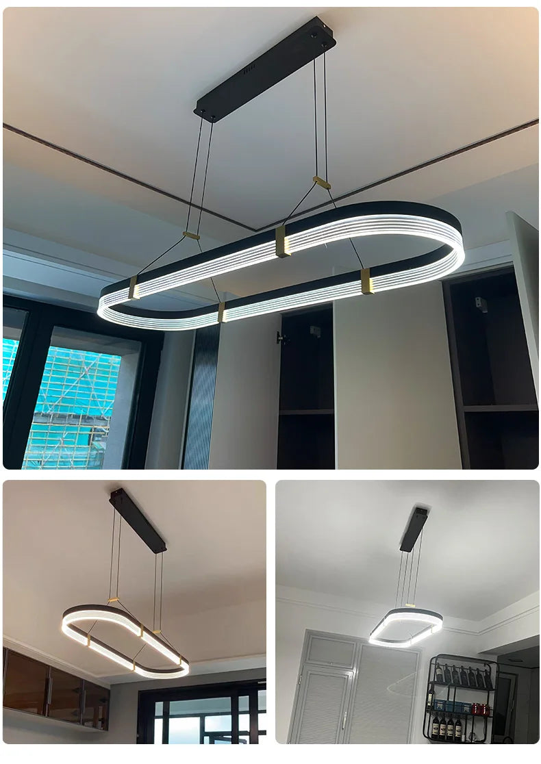 Restaurant lamp creative personality designer art bar dining room light modern minimalist kitchen long dining table chandelier