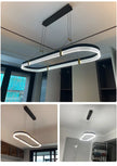 Restaurant lamp creative personality designer art bar dining room light modern minimalist kitchen long dining table chandelier