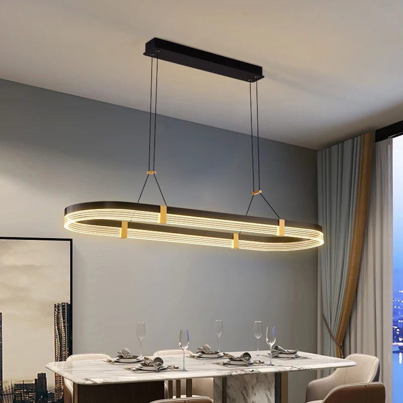 Restaurant lamp creative personality designer art bar dining room light modern minimalist kitchen long dining table chandelier