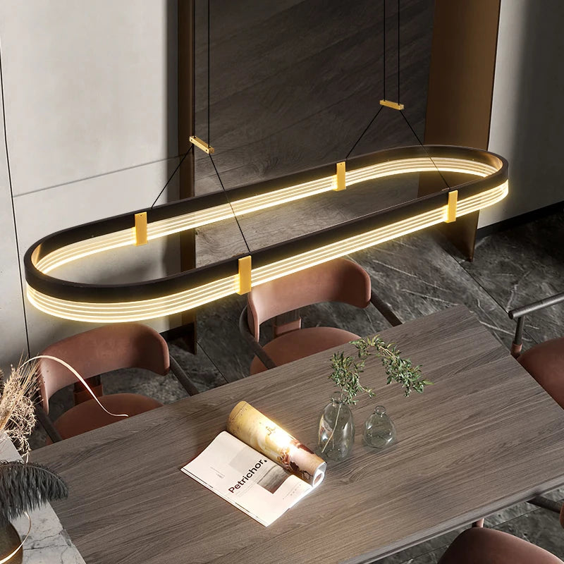 Restaurant lamp creative personality designer art bar dining room light modern minimalist kitchen long dining table chandelier