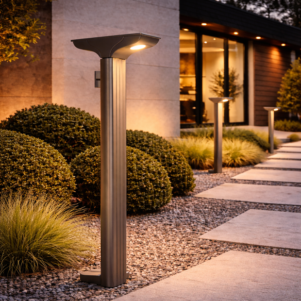 Solar-Powered Ground Light