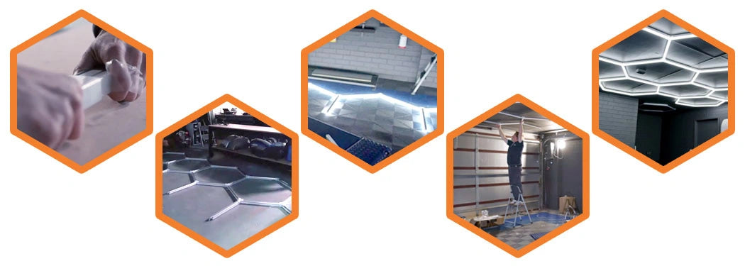 Hot Sales Hexagons Led Lights Individual DIY Factory Supplier Car Showroom 4S Workshop Dropshipping