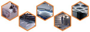 Hot Sales Hexagons Led Lights Individual DIY Factory Supplier Car Showroom 4S Workshop Dropshipping