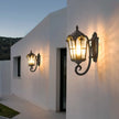 European Style Roman Outdoor Wall Lamp LED Retro Garden Lighting for Residential Villa Door