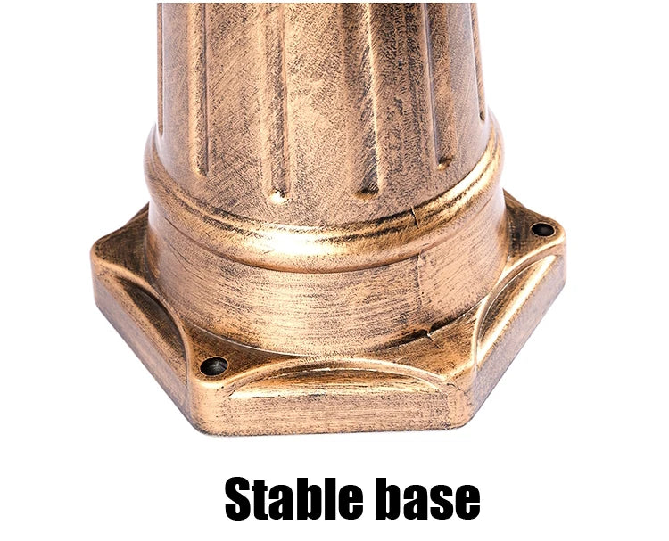 (H≈2.3M)Courtyard Street Lamp Community High Pole Lamp Outdoor Waterproof Lawn Lamp Villa Outdoor Retro Courtyard Lamp Landscape