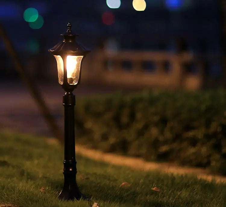 European Style Retro Home/Engineering Lawn Light Outdoor Waterproof Garden Road High Pole Light E27 Garden Light