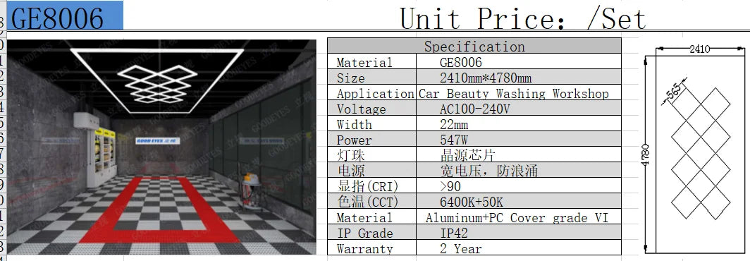 Hot Sales Hexagons Led Lights Individual DIY Factory Supplier Car Showroom 4S Workshop Dropshipping