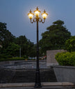 (H≈2.3M)Courtyard Street Lamp Community High Pole Lamp Outdoor Waterproof Lawn Lamp Villa Outdoor Retro Courtyard Lamp Landscape
