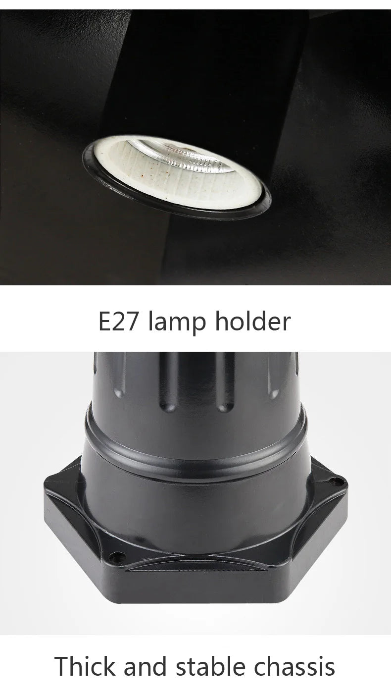 LED Street Lamp European Style Retro Waterproof Garden Lamp Outdoor Villa Lawn Community High Pole Landscape Lamp Street Light