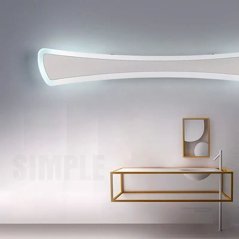 Modern Kitchen Bathroom Mirror Light Fixture Nordic Led Wall Lamps Sconce Home Decor Lighting White Iron Acrylic avize 110-220V