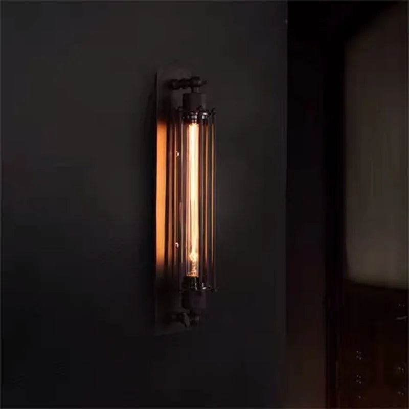 WPD Indoor Wall Lamps Fixtures LED Black Light Classical Lighting Loft  Sconces for Home Bar Cafe