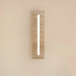 Wabi Sabi Travertine Rectangular Stone Sconce Outdoor Wall Lamp for Yard Balcony Living Room Restaurant Corridor Staircase LED