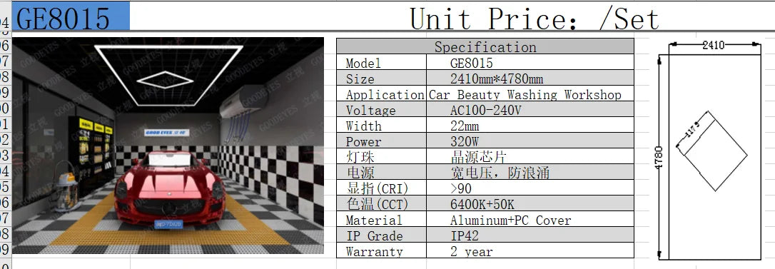 Hot Sales Hexagons Led Lights Individual DIY Factory Supplier Car Showroom 4S Workshop Dropshipping