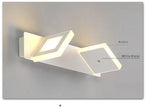 Modern Stair Led Wall Lamp Kitchen Bathroom Mirror Light Fixture Decor Bedroom Home Lighting White Metal Acrylic Sconce 110-220V
