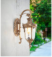 Europe Outdoor Wall Light Retro Garden Yard Porch Lamp Residential Balcony Exterior Waterproof Lighting E27 Glass Fixtures