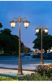 LED Street Lamp European Style Retro Waterproof Garden Lamp Outdoor Villa Lawn Community High Pole Landscape Lamp Street Light