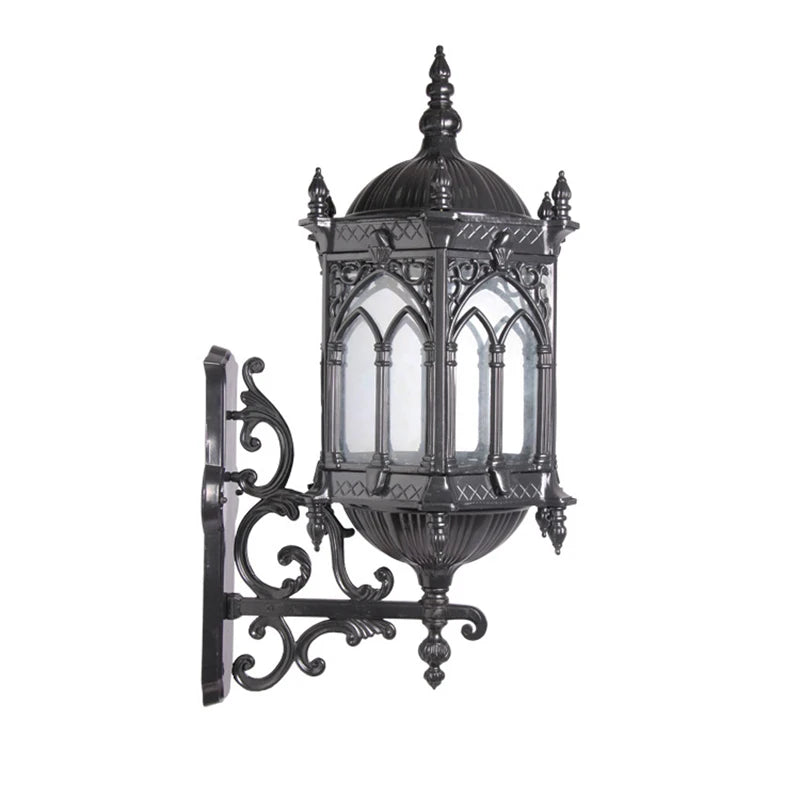 Outdoor Super Bright Wall Lamp Aisle European Style Garden Wall Lamp Waterproof Simple Retro Villa Balcony Corridor Wall Lamp