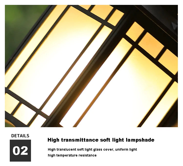 Modern Minimalist Wall Lamp Waterproof Outdoor European Style Courtyard Balcony Lighting for Chinese Corridor Aisle