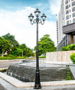 (H≈2.3M)Courtyard Street Lamp Community High Pole Lamp Outdoor Waterproof Lawn Lamp Villa Outdoor Retro Courtyard Lamp Landscape