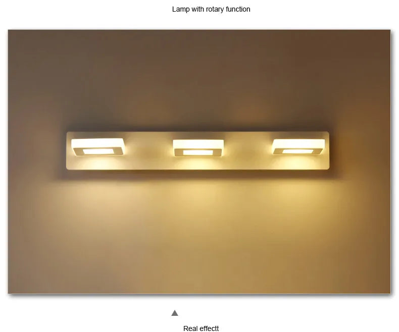 Modern Stair Led Wall Lamp Kitchen Bathroom Mirror Light Fixture Decor Bedroom Home Lighting White Metal Acrylic Sconce 110-220V
